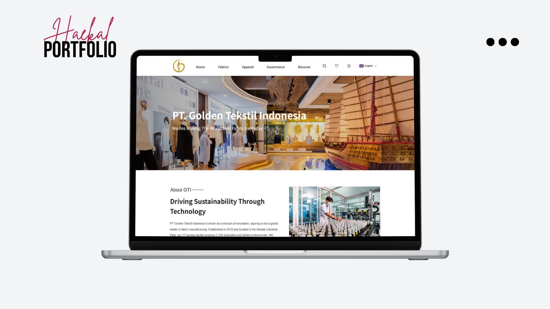 Company Website PT Golden Tekstil Indonesia 1